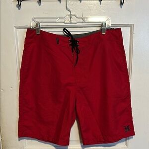 Hurley Men's Red Swim Shorts